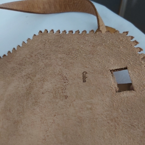 𝅺Vintage hand tooled leather bag hand crafted crossbody purse - Picture 11 of 13